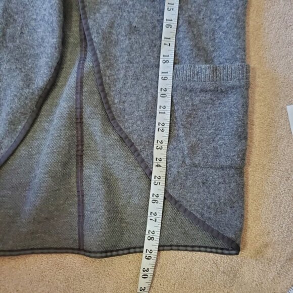 Mountain Hardwear x Cole Haan Wool Grey Asymmetric Lagenlook Cozy Cardigan S - Picture 5 of 7